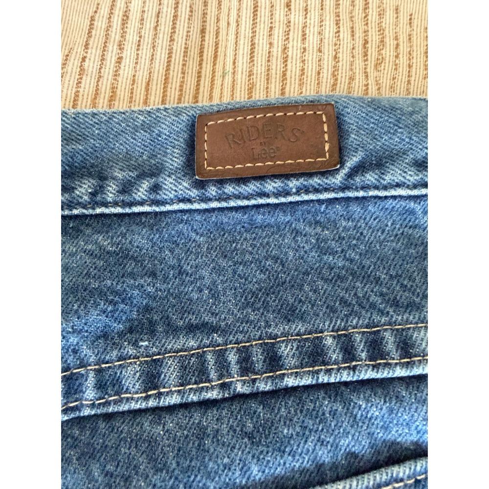 Riders by Lee Relaxed Fit Straight Leg Jeans Medium Wash Denim High Rise 30x30 - Picture 7 of 8